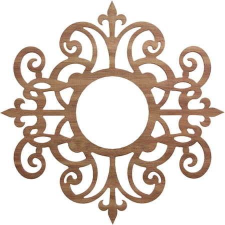 Ekena Millwork Dijon Wood Fretwork Pierced Ceiling Medallion, Walnut, 28"OD x 9 1/8"ID x 1/4"T CMWP28X28X0250DIWA